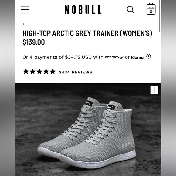 Arctic grey high top trainer - Picture 5 of 5
